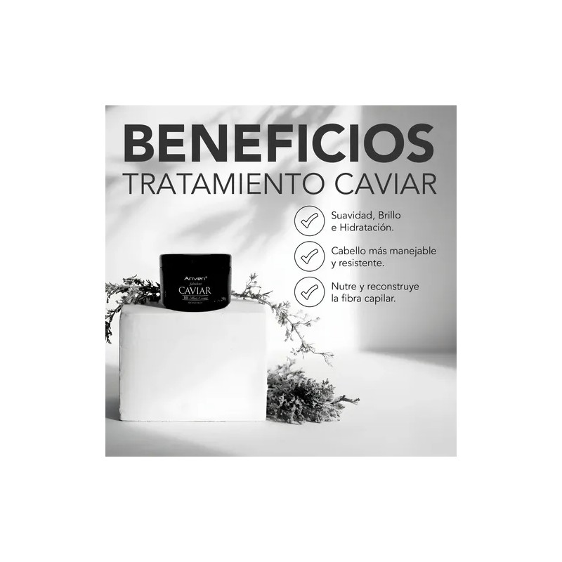 Tratamiento De Caviar Anven Para Cabello Maltratado 250gr
