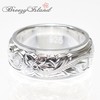 [BreezyIsland] Hawaiian Jewelry Two Tone Ring Ring 8mm Width 925