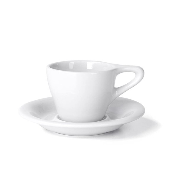 notNeutral Lino Porcelain Cup & Saucer Espresso 3 oz (White,