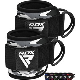 RDX Ankle Straps for Cable Machines Resistance Bands Attachment, 7mm Neoprene Padded 10”x4”, Gym Wrist Cuff Women Men Home Fitness, Weight Lifting D-Ring Booty Leg Workout Curls Kickbacks Hip Abductor