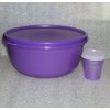 Tupperware 6 1/4 Cup Modular Bowl Salad Set Purple