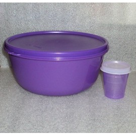 Tupperware 6 1/4 Cup Modular Bowl Salad Set Purple