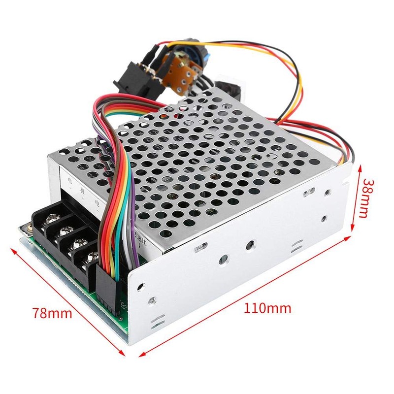 Acogedor Controlador de Velocidad del Motor DC PWM, DC 10-55V