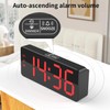 KWANWA Digital Alarm Clock with Large LED Display - Adjustable