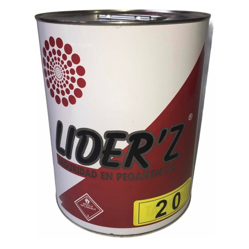 Pegamento De Contacto Liderz Mod Z20 Color Amarillo 4 Litros