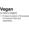 CafePress Funny Vegan Definition Sticker Square Bumper Sticker Car Decal