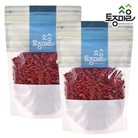 Tojong Maeul 국산 청양 구기자 300g X 2개 Korean Cheongyang Goji Berries 300g X 2 packs