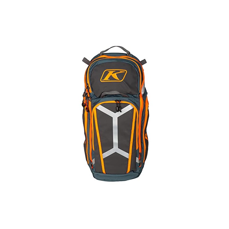 KLIM Arsenal 30 Motorcycle Backpack (Petrol - Strike Orange)