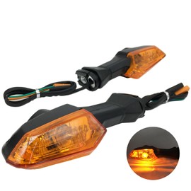 SPNUVR Motorcycle Turn Signal Indicator Light Blinker Blub Lamp For KAWASAKI Z250 Z300 Z750 Z800 Z1000 Versys 650/1000 For Ninja 250 300 400 650 ER-6F ER-6N (Amber)