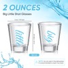Lounsweer 2 Pcs Sorority Big Little Shot Glasses with Thick
