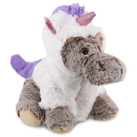 DolliBu Floppy Moose Unicorn Plush Stuffed Animal Toy - Super Soft Moosecorn Dress Up with Removable Plush Unicorn Outfit, Cute Fantasy Wildlife Gift - 11 Inches