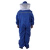 Bee Suit Rubber One Piece Designed Blue Unisex Beekeeping Clothing