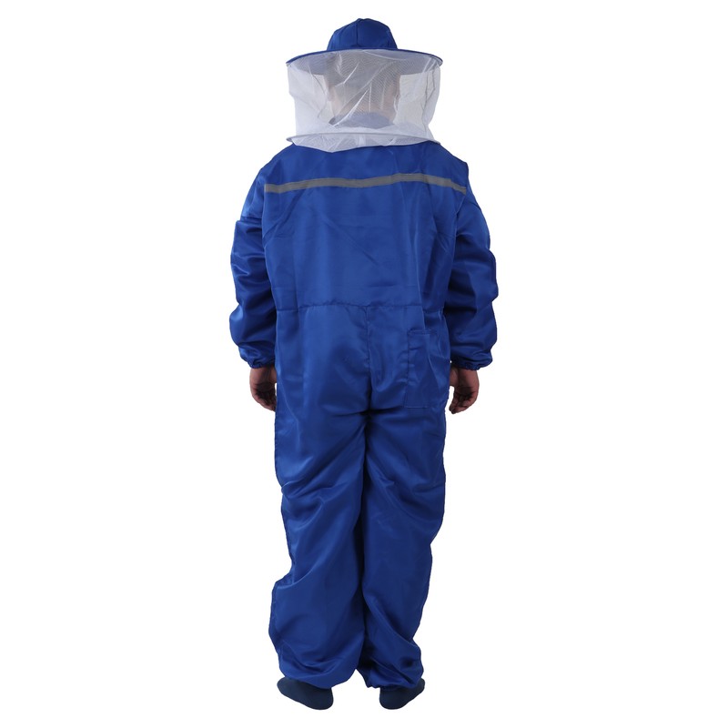 Bee Suit Rubber One Piece Designed Blue Unisex Beekeeping Clothing