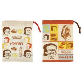 Skater KB63W-A Children's Lunch Box, Cup Bag, 2 Piece Set, 5.9 x 7.9 inches (15 x 20 cm), Drawstring Lunch Bag, Made in Japan