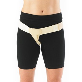 Neo-G Lower Hernia Support for Men and Women - Inguinal Hernia Support - Hernia Belt Reduces Symptoms of Overstrain & Exertion - Truss for Hernia Breathable & Adjustable - L - Left