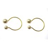 Speed mao Simple Stylish Pearl Napkin Rings Set of 8