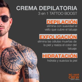 Hair Crew Tattoo Edition Crema Depilatoria Cuerpo 200g
