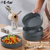 Pasta Bowls Set of 4, 35oz Large Ceramic Bowl Plates,