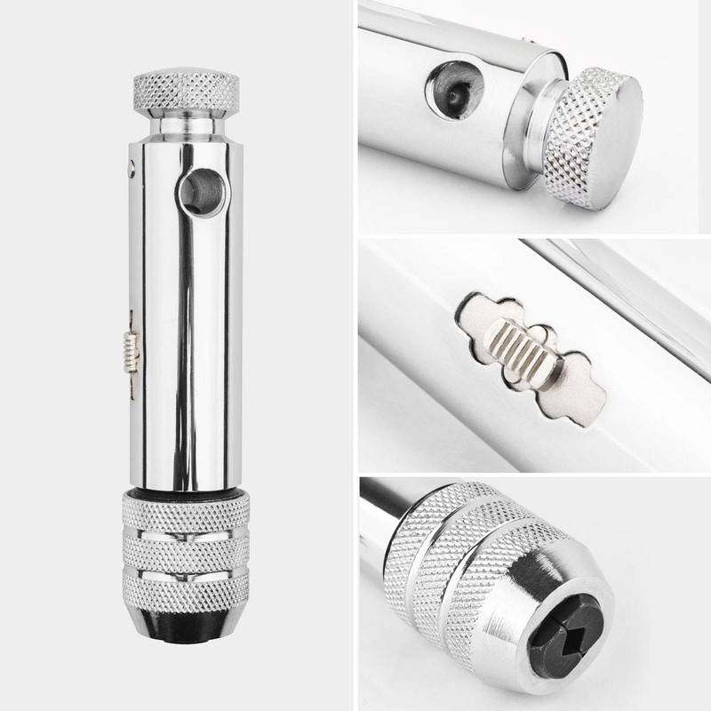 Gunpla Adjustable T-Handle Ratchet Tap Holder M5–M12 Threading Wrench Hand
