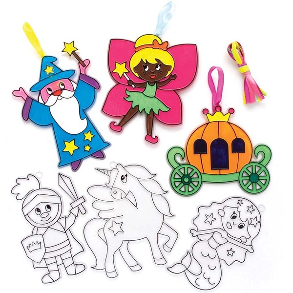 Baker Ross FE512 Fairy Tale Suncatcher Craft - Pack of