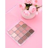 Erinde 16 Colors Eyeshadow Palette, Matte Shimmer Glitter Finishes Eye