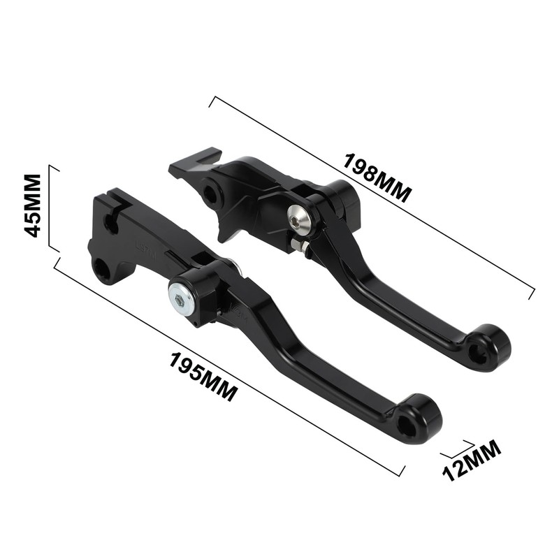 BAOUFF Clutch Brake Levers for Hawk 250,CNC Motorcycle Billet Pivot