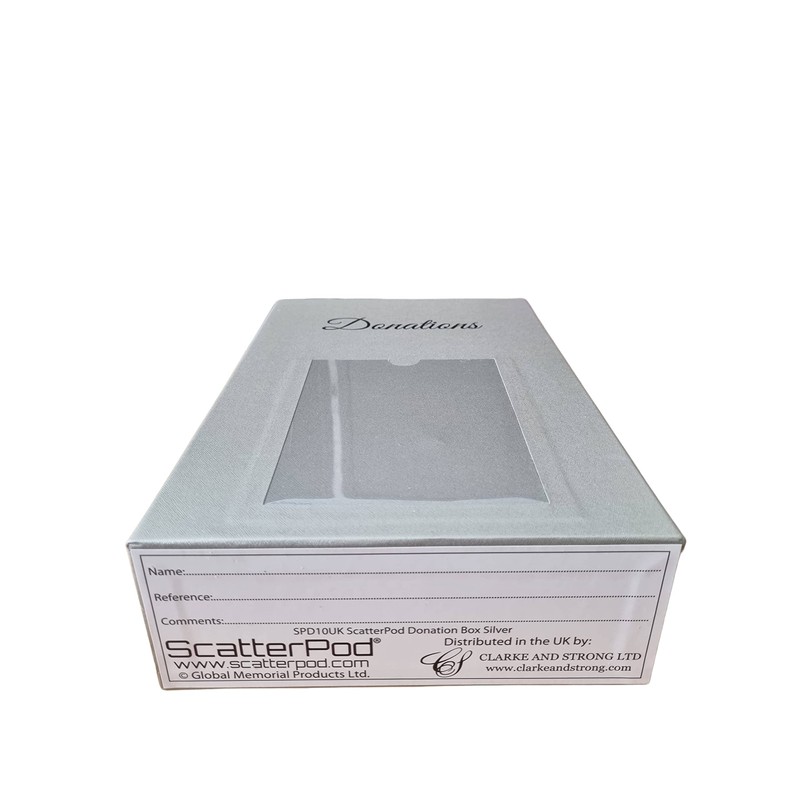 ScatterPod Donation Pod Silver - Secure Charity & Fundraising Donations