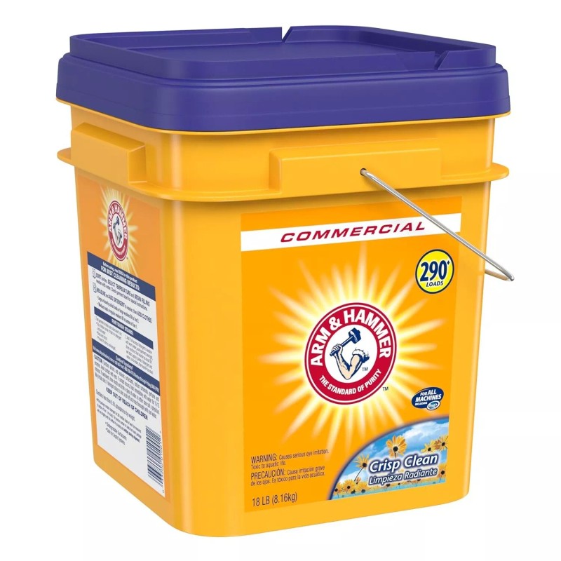 Arm & Hammer 33200-01001 Powder Laundry Detergent, Crisp Clean, 18lb