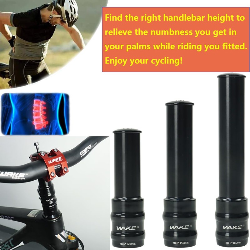 FOMTOR Handlebar Riser Bicycle, Bicycle Stem Riser, Bicycle Fork Stem