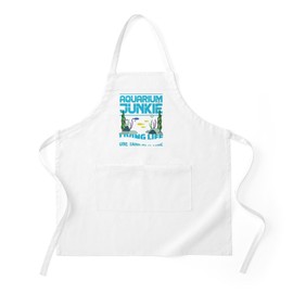 CafePress Aquarium Junkie Fish Tank Lover Underw Light Kitchen Apron with Pockets, Grilling Apron, Baking Apron