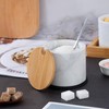 NHKRTE Marble Sugar Bowl with Lid & Spoon, Sugar Container