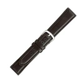 Maruman Watch Band, Cow (Baby Calf), Made in Japan, Black, Casual