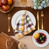 Blue Needles Buffalo Plaid Cloth Napkins - 100% Cotton Set