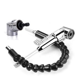 3Pcs Right Angle Drill Flexible Shaft Set, 105° Right Angle Drill Attachment and Flexible Angle Extension Bit Kit