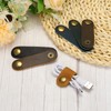 MECCANIXITY 8Pcs Leather Cable Straps Cord Organizer 80x20mm Cable Ties