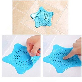 3-Piece Starfish Silicone Sink Strainer Set for Hair Catching