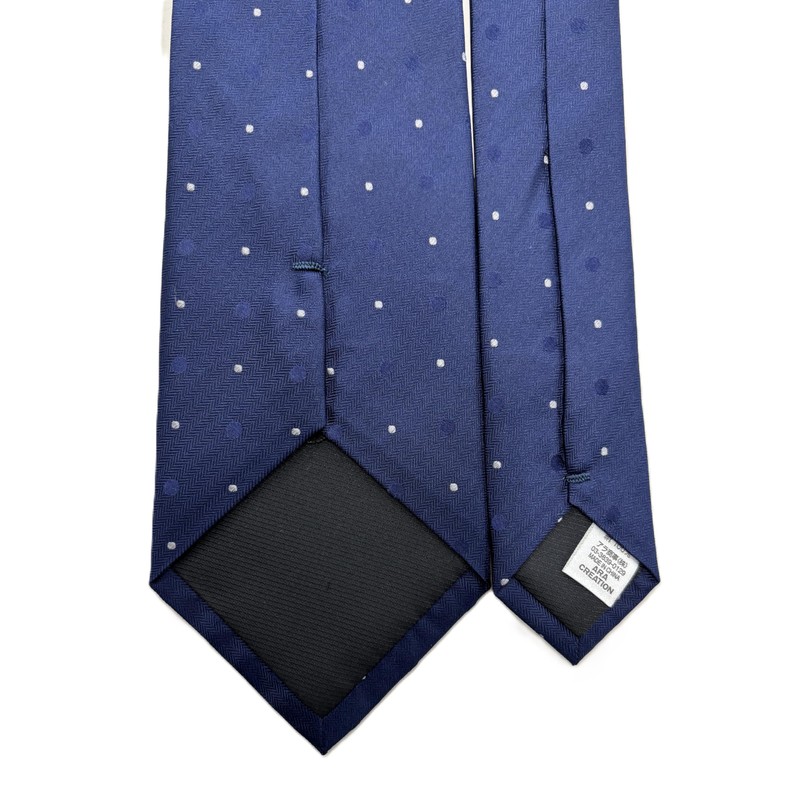 (ヒロコ コシノ オム)HIROKO KOSHINO HOMME ネクタイ ドット 003254-20000-3002 02 紺ベース、ホワイトドット