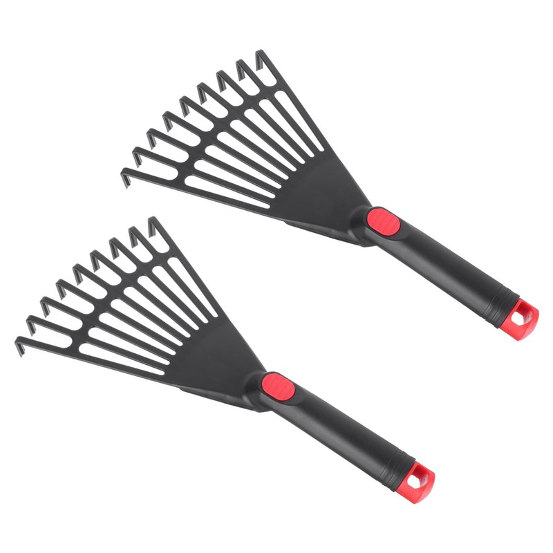 Angoily Hand Rake Garden Tool Pack of 2 Plastic Hand