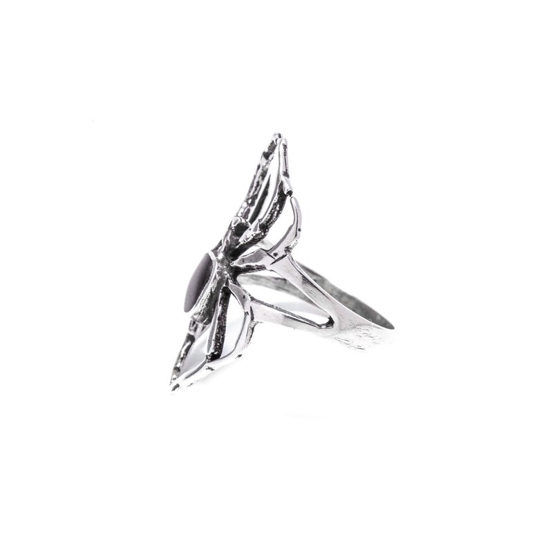 Windalf Gothic Women's Ring SPY 26 mm Silver Ring with