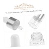 Mikinona 30Pcs Convenient Dropper Bottles Transparent Essential Oil Dispensing for