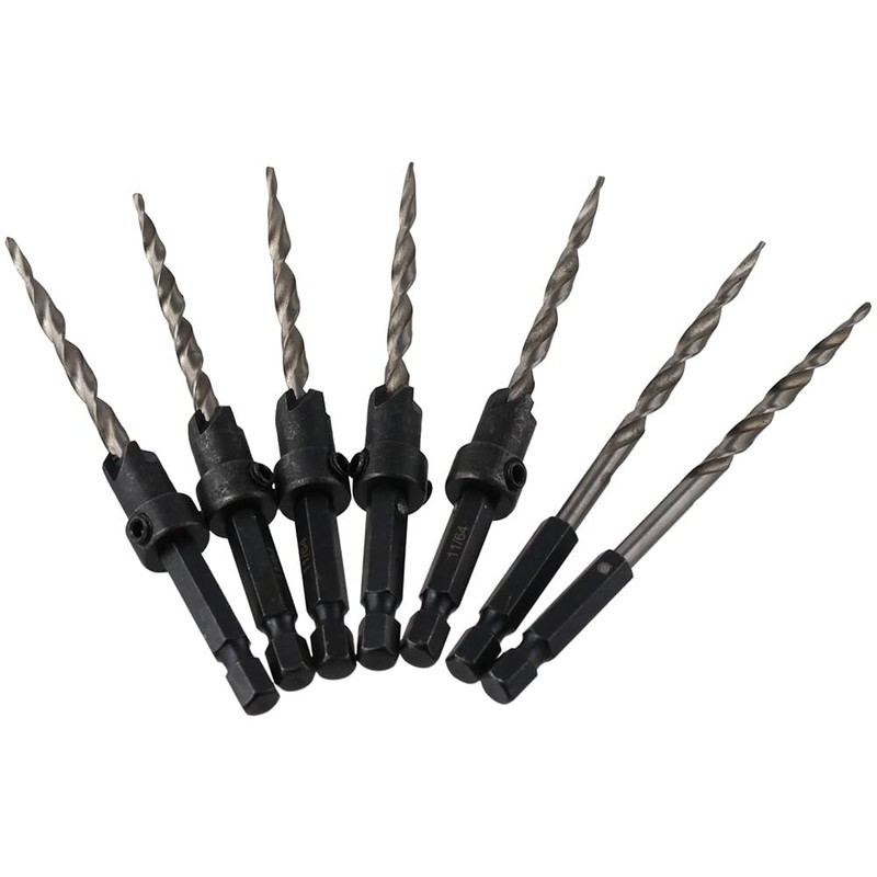 iuniq Tapered Drill Bits 9PCS Pilot Screw Hole Set Enjoy
