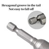 Screwdriver Nut Driver Bit,8mm Socket 65 Length,Metric Hex Wrench Socket