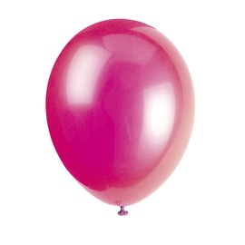 Fuschia Pink Premium Latex Balloons (30cm) Pack of 10 - Party Decorations for Celebrations and Events