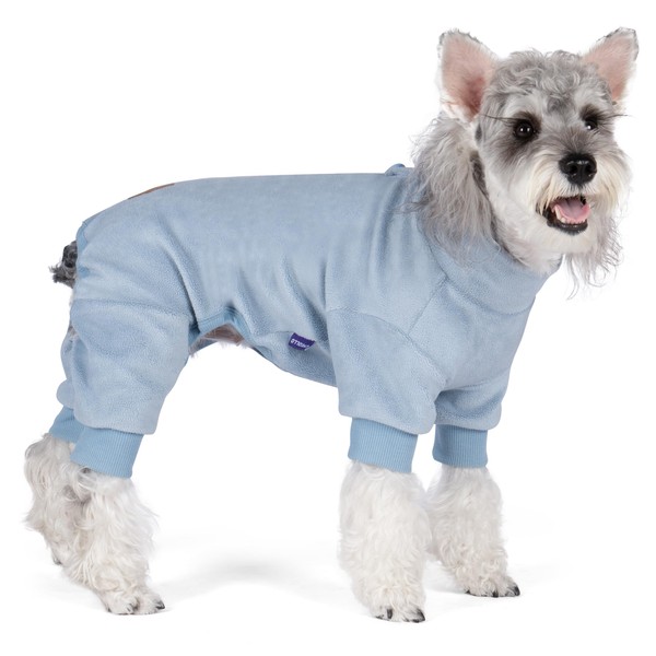 cyeollo Dog Pajamas Large, Stretchable Fleece Pet Onesie Coat for