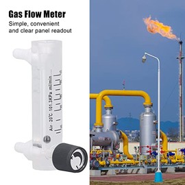 Gas Flow Meter Ml/min Tester, Transparent Gas Tester Flowmeter, Large Measuring Range 10-1000 ml/min, with Simple Control Panel, for Air Control