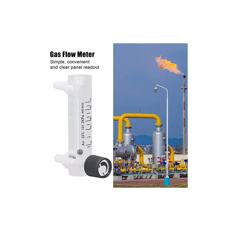 Gas Flow Meter Ml/min Tester, Transparent Gas Tester Flowmeter, Large