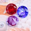 Large Crystal Diamond Paperweight with Stand Jewels Wedding Decorations Centerpieces