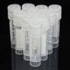 CynKen 20pcs 2ml Graduated Plastic Cryovial Cryogenic Vial Tube Self
