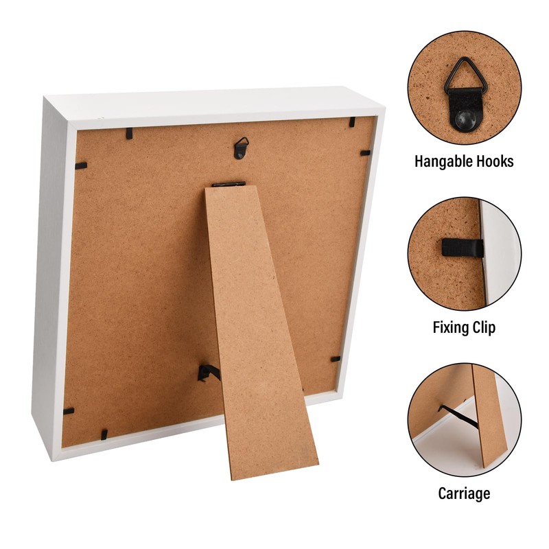 3D Shadow Box, Deep Picture Frame Display Box for Tabletop