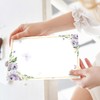 FYSUIMU 60 Sheets Floral Butterfly Stationery Letterhead Paper Watercolor Lavender